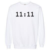 1111 Numerology Vintage Style Spiritual Awakening Garment-Dyed Sweatshirt