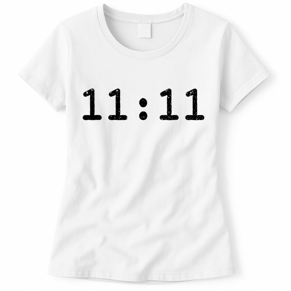 1111 Numerology Vintage Style Spiritual Awakening Womens T-Shirt