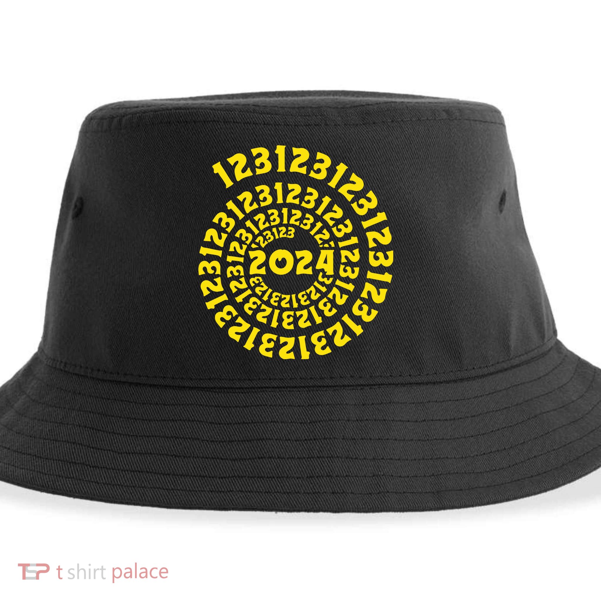 123123 New Years Eve Happy New Year 2024 Funny Sustainable Bucket Hat