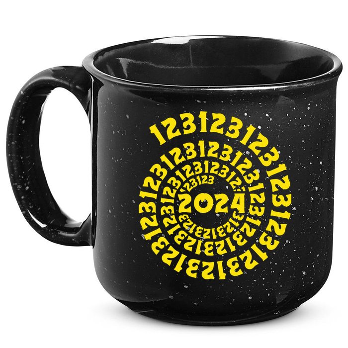 123123 New Years Eve Happy New Year 2024 Funny 15oz Campfire Ceramic Mug
