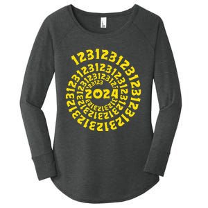 123123 New Years Eve Happy New Year 2024 Funny Women's Perfect Tri Tunic Long Sleeve Shirt