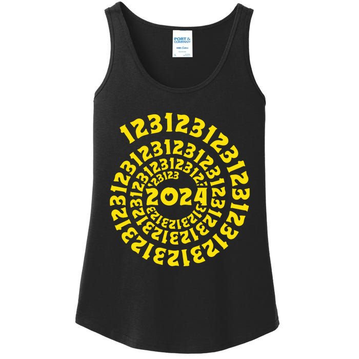 123123 New Years Eve Happy New Year 2024 Funny Ladies Essential Tank