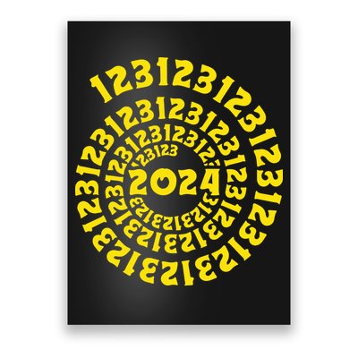 123123 New Years Eve Happy New Year 2024 Funny Poster