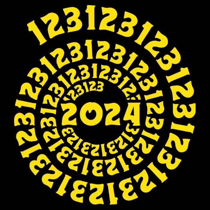 123123 New Years Eve Happy New Year 2024 Funny Poster