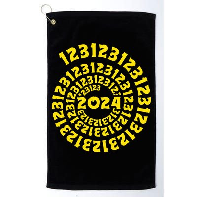 123123 New Years Eve Happy New Year 2024 Funny Golf Towel