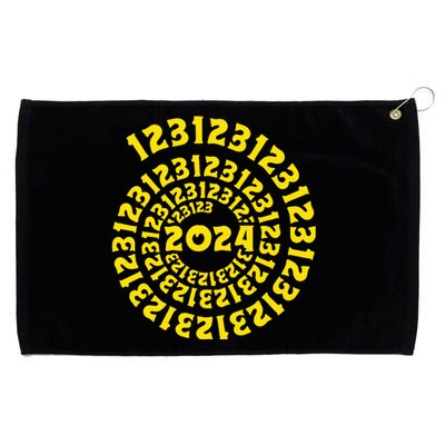 123123 New Years Eve Happy New Year 2024 Funny Grommeted Golf Towel