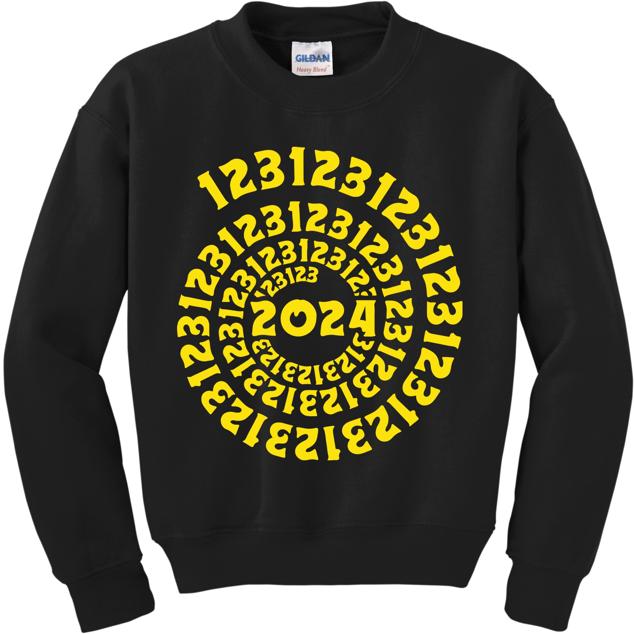 123123 New Years Eve Happy New Year 2024 Funny Kids Sweatshirt