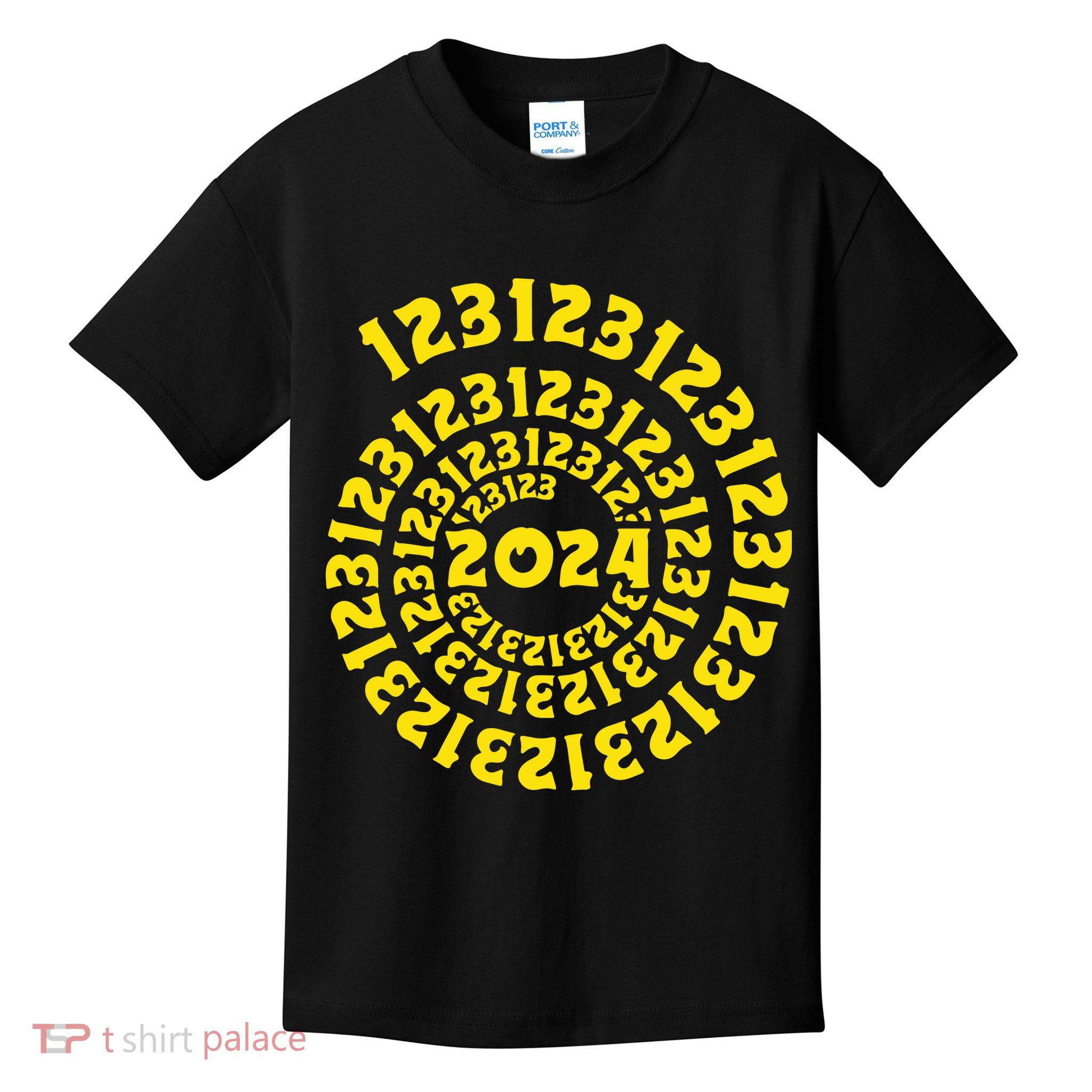 123123 New Years Eve Happy New Year 2024 Funny Kids T-Shirt