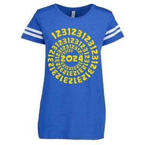 123123 New Years Eve Happy New Year 2024 Funny Enza Ladies Jersey Football T-Shirt