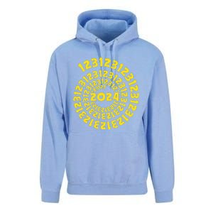 123123 New Years Eve Happy New Year 2024 Funny Unisex Surf Hoodie