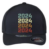 123123 New Years Eve Happy New Year 2024 Funn Flexfit Unipanel Trucker Cap