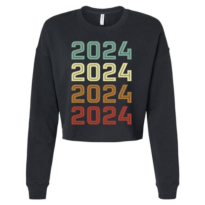 123123 New Years Eve Happy New Year 2024 Funn Cropped Pullover Crew