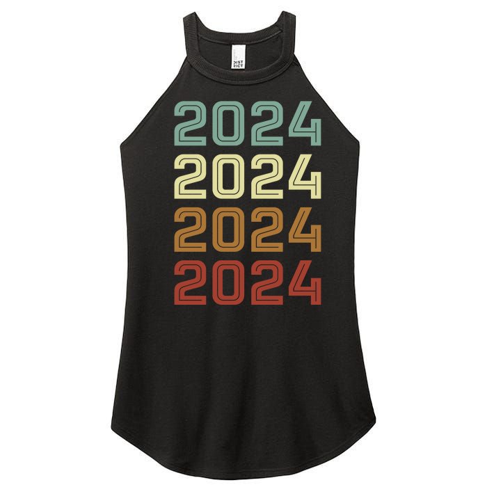 123123 New Years Eve Happy New Year 2024 Funn Women's Perfect Tri Rocker Tank