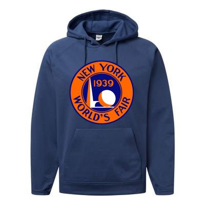 1939 New York Worlds Fair Performance Fleece Hoodie