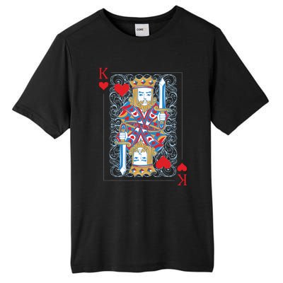 1 Of 2 King And Queen Matching Poker For Couples Tall Fusion ChromaSoft Performance T-Shirt