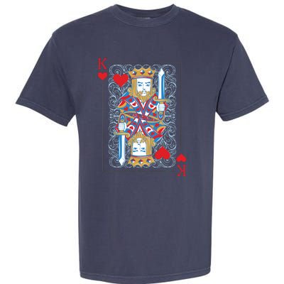 1 Of 2 King And Queen Matching Poker For Couples Garment-Dyed Heavyweight T-Shirt