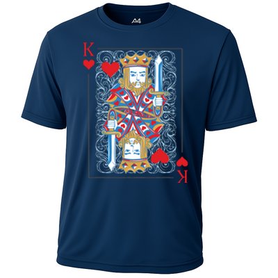 1 Of 2 King And Queen Matching Poker For Couples Cooling Performance Crew T-Shirt