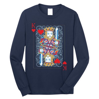 1 Of 2 King And Queen Matching Poker For Couples Long Sleeve Shirt