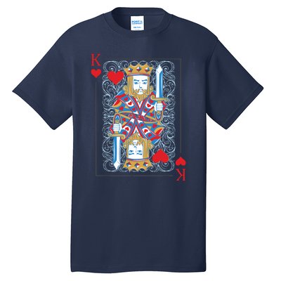 1 Of 2 King And Queen Matching Poker For Couples Tall T-Shirt