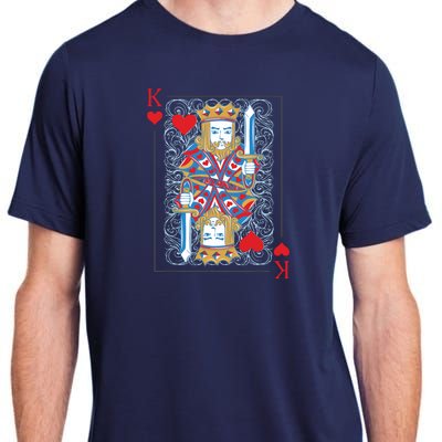 1 Of 2 King And Queen Matching Poker For Couples Adult ChromaSoft Performance T-Shirt