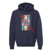 1 Of 2 King And Queen Matching Poker For Couples Premium Hoodie