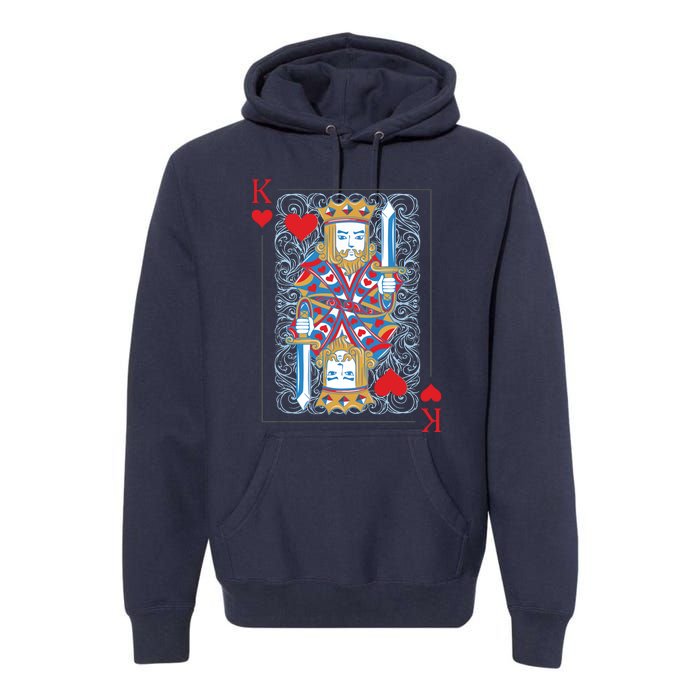 1 Of 2 King And Queen Matching Poker For Couples Premium Hoodie