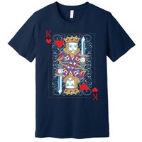 1 Of 2 King And Queen Matching Poker For Couples Premium T-Shirt