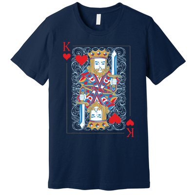 1 Of 2 King And Queen Matching Poker For Couples Premium T-Shirt