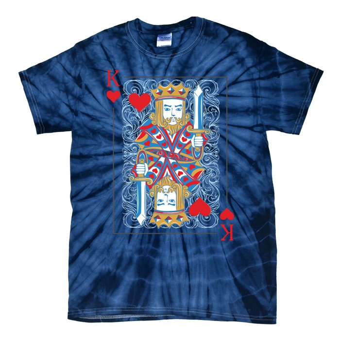 1 Of 2 King And Queen Matching Poker For Couples Tie-Dye T-Shirt