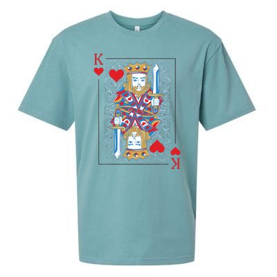 1 Of 2 King And Queen Matching Poker For Couples Sueded Cloud Jersey T-Shirt