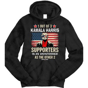 1 Of 3 Kamala Harris Supporters As Uniformed As The Other 2 Trump Tie Dye Hoodie