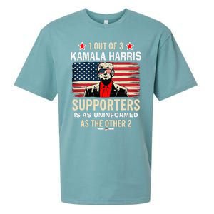 1 Of 3 Kamala Harris Supporters As Uniformed As The Other 2 Trump Sueded Cloud Jersey T-Shirt