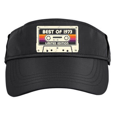 1973 Old Cassette Tape Funny 50th Birthday Vintage Adult Drive Performance Visor