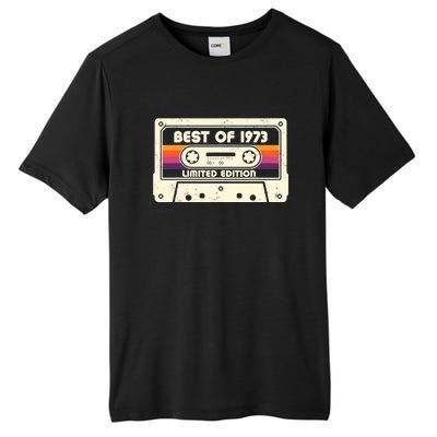 1973 Old Cassette Tape Funny 50th Birthday Vintage Tall Fusion ChromaSoft Performance T-Shirt