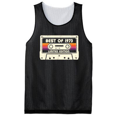 1973 Old Cassette Tape Funny 50th Birthday Vintage Mesh Reversible Basketball Jersey Tank