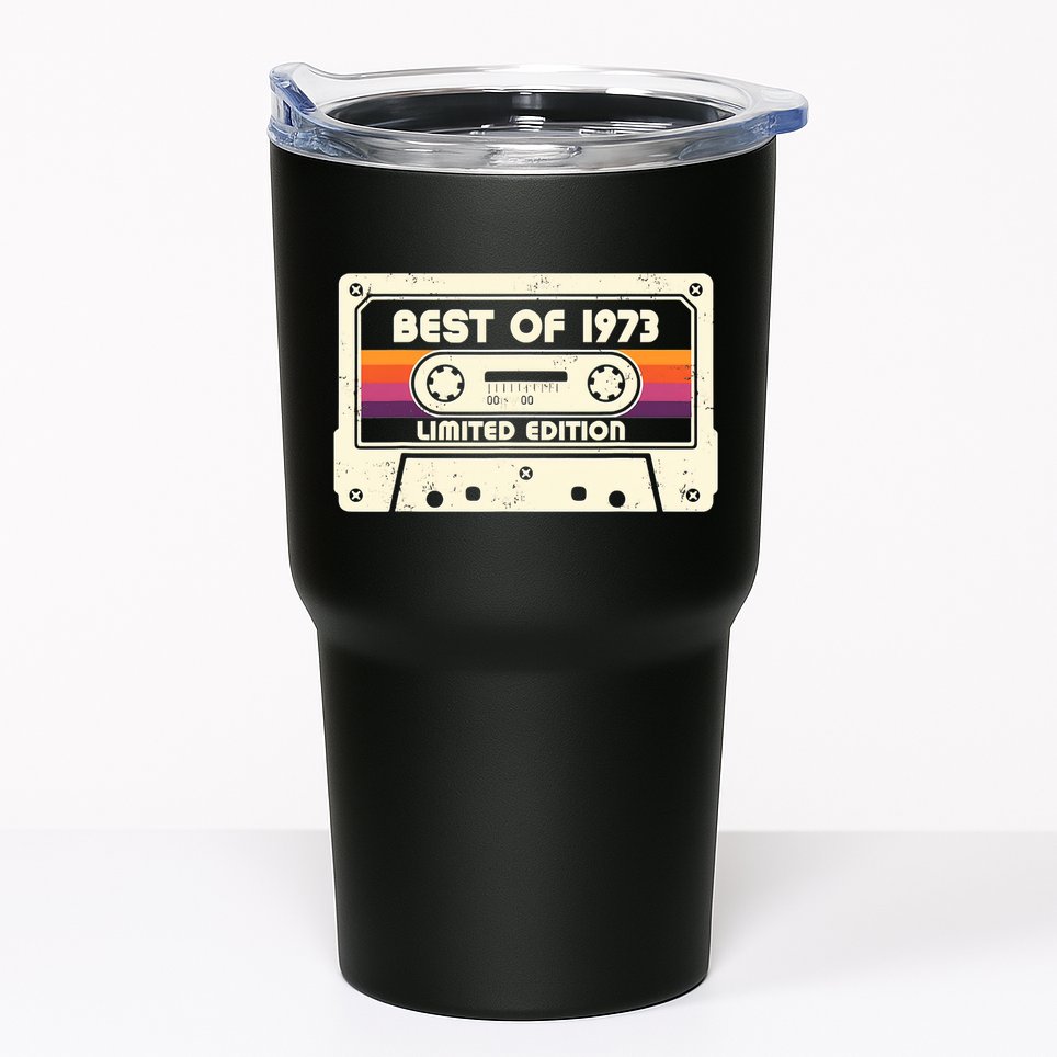 1973 Old Cassette Tape Funny 50th Birthday Vintage Tumbler