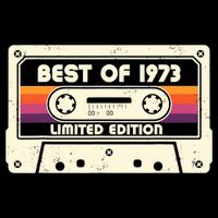 1973 Old Cassette Tape Funny 50th Birthday Vintage Baby Bodysuit