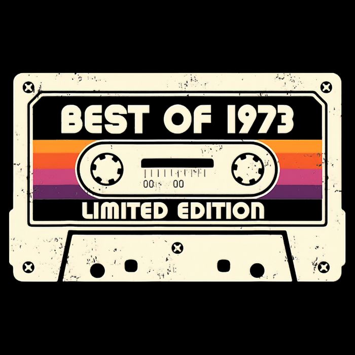 1973 Old Cassette Tape Funny 50th Birthday Vintage Baby Bodysuit