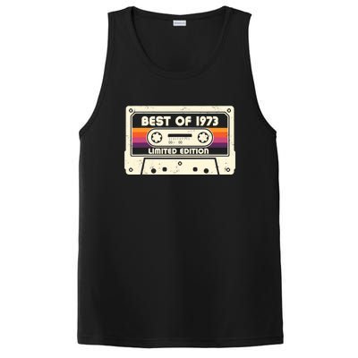 1973 Old Cassette Tape Funny 50th Birthday Vintage PosiCharge Competitor Tank