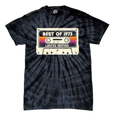 1973 Old Cassette Tape Funny 50th Birthday Vintage Tie-Dye T-Shirt