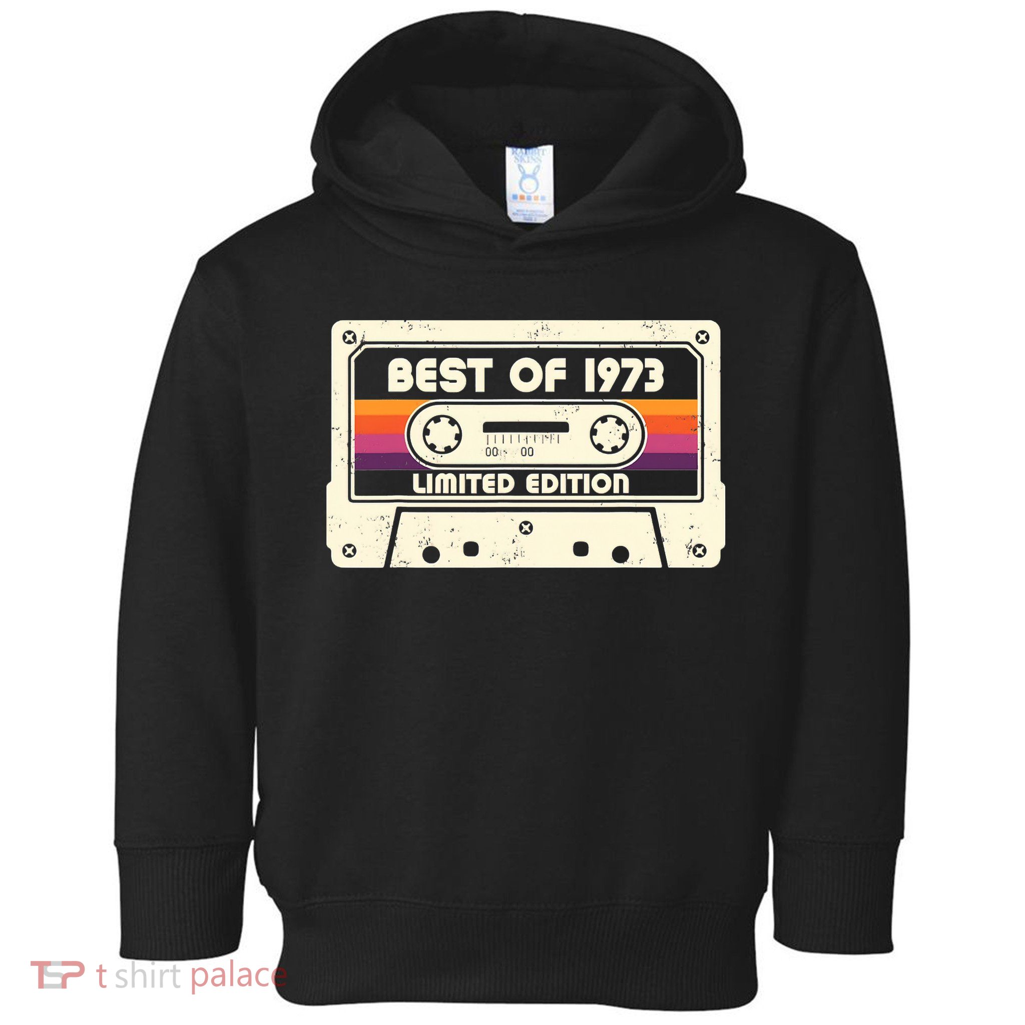 1973 Old Cassette Tape Funny 50th Birthday Vintage Toddler Hoodie