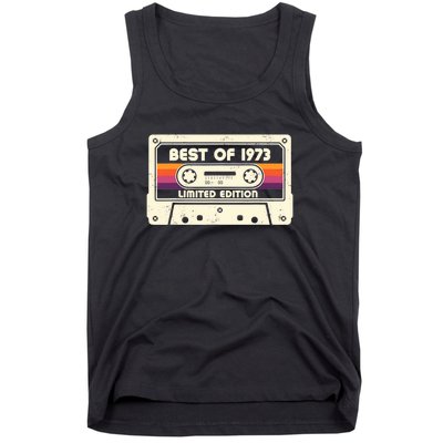 1973 Old Cassette Tape Funny 50th Birthday Vintage Tank Top