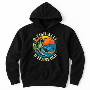 11Years Old Fishing Gift 11 yo Ten Year Old 11th Birthday Hoodie