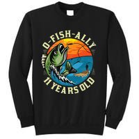 11Years Old Fishing Gift 11 yo Ten Year Old 11th Birthday Sweatshirt