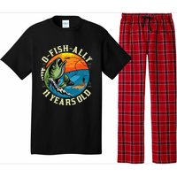 11Years Old Fishing Gift 11 yo Ten Year Old 11th Birthday Pajama Set