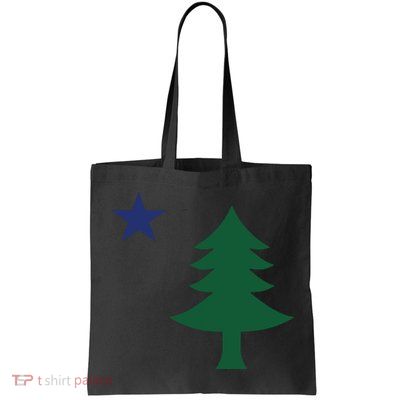 1901 Old First Flag Of Maine Pine Tree And Star Bag