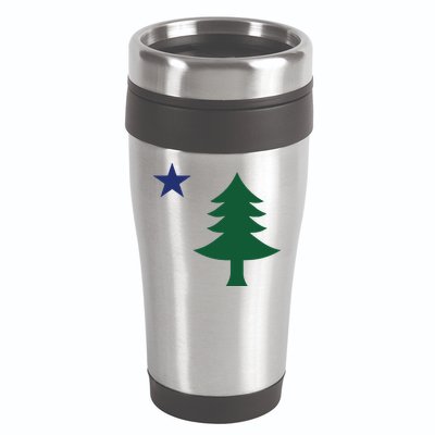 1901 Old First Flag Of Maine Pine Tree And Star 16oz Travel Tumbler