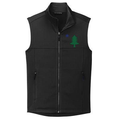 1901 Old First Flag Of Maine Pine Tree And Star Collective Smooth Fleece Vest