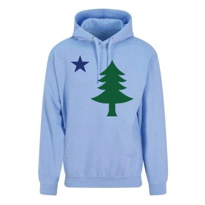 1901 Old First Flag Of Maine Pine Tree And Star Unisex Surf Hoodie