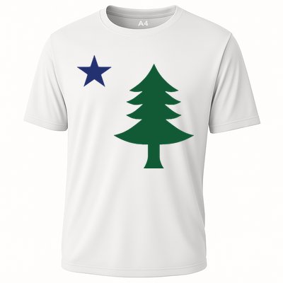1901 Old First Flag Of Maine Pine Tree And Star Performance Shirt